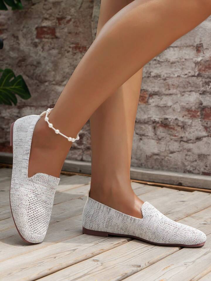 Breathable Knit Loafers