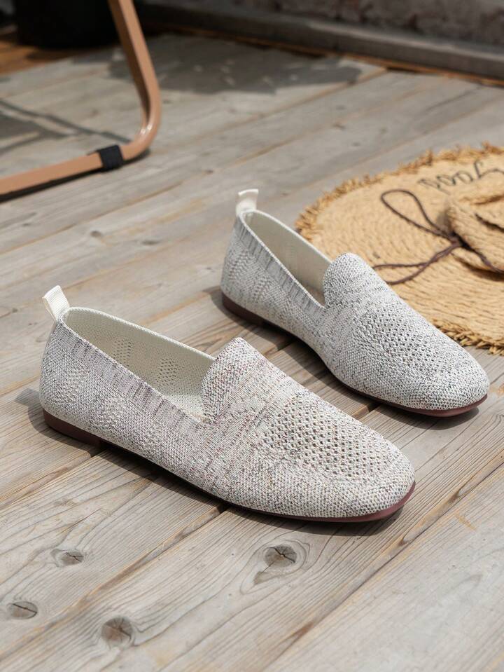 Breathable Knit Loafers