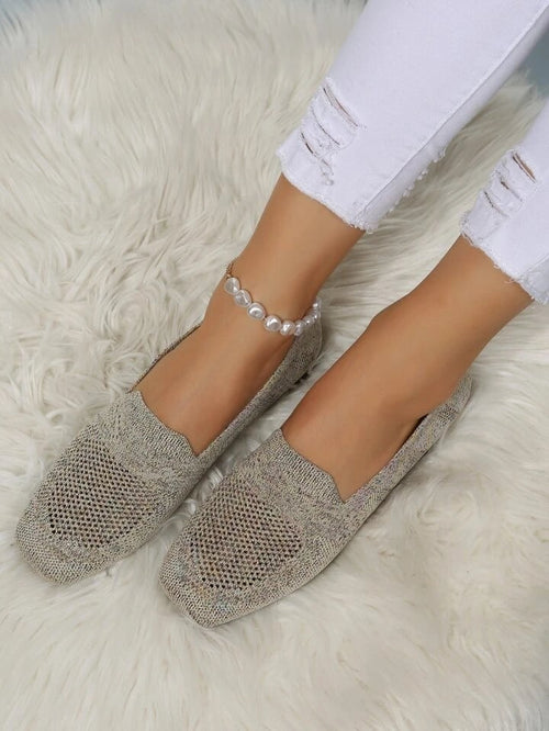 Breathable Knit Loafers