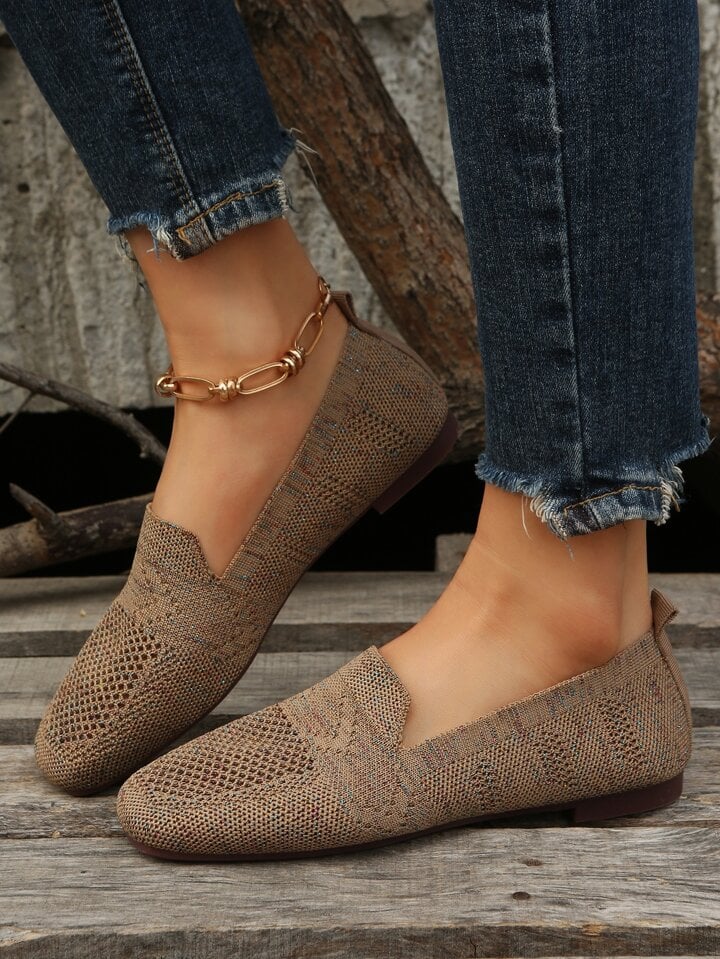 Breathable Knit Loafers