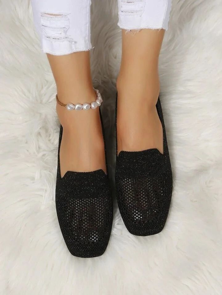 Breathable Knit Loafers