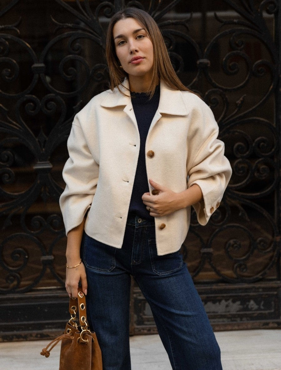 Cropped Wool Jacket