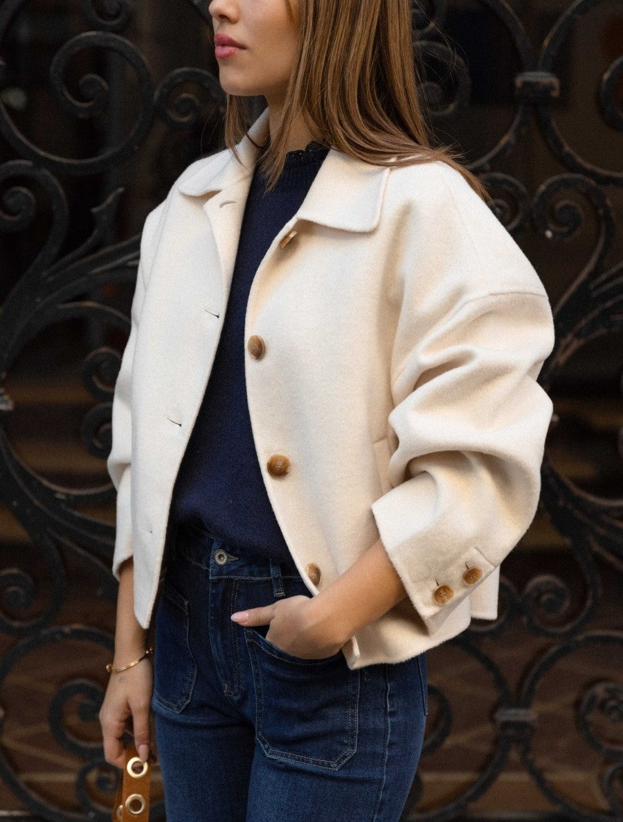 Cropped Wool Jacket