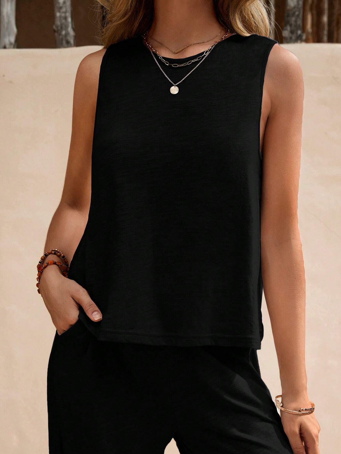 Relaxed Two-Piece Trouser Set