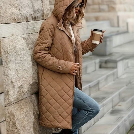Khaki Longline Winter Coat