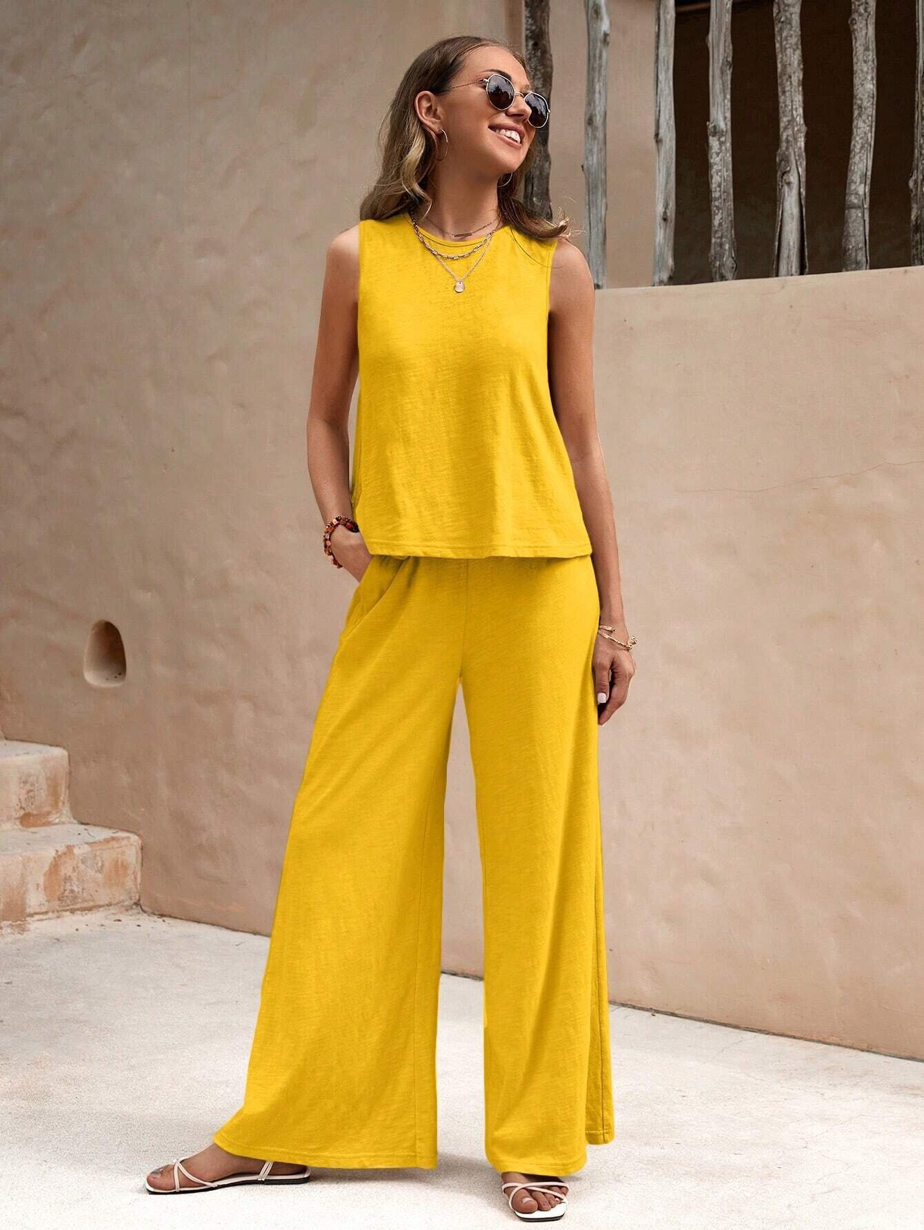 Relaxed Two-Piece Trouser Set