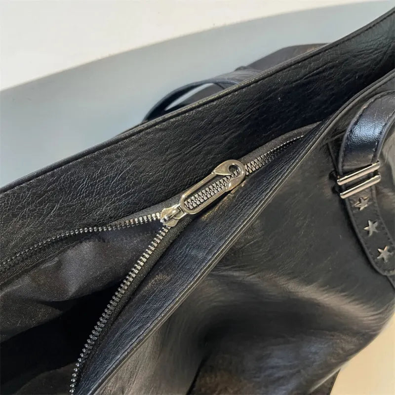 Large Soft Crossbody Tote Bag