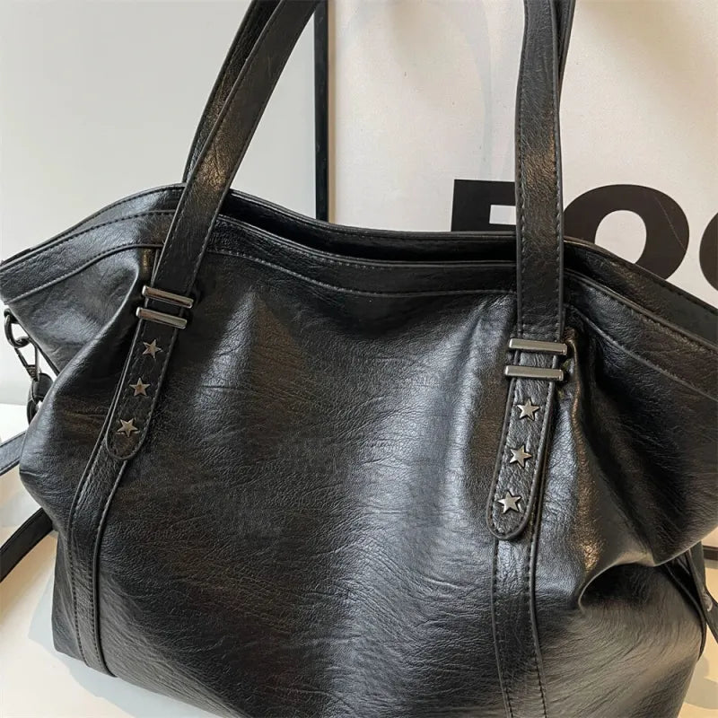 Large Soft Crossbody Tote Bag