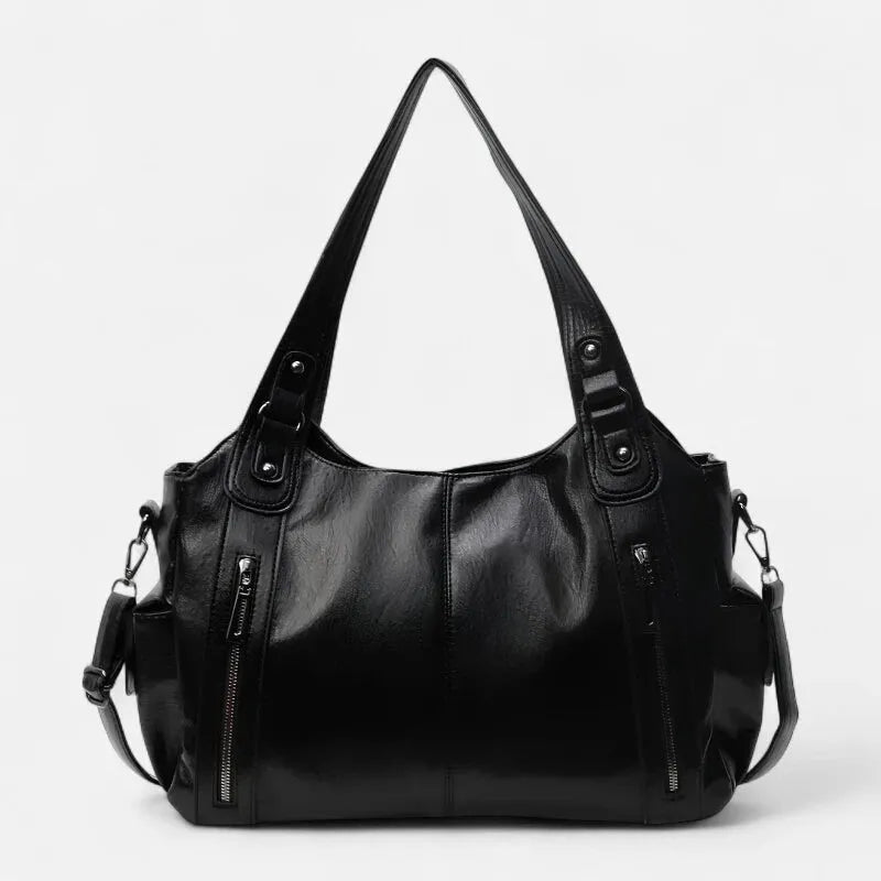 Large Retro Multi-Pocket Shoulder Bag