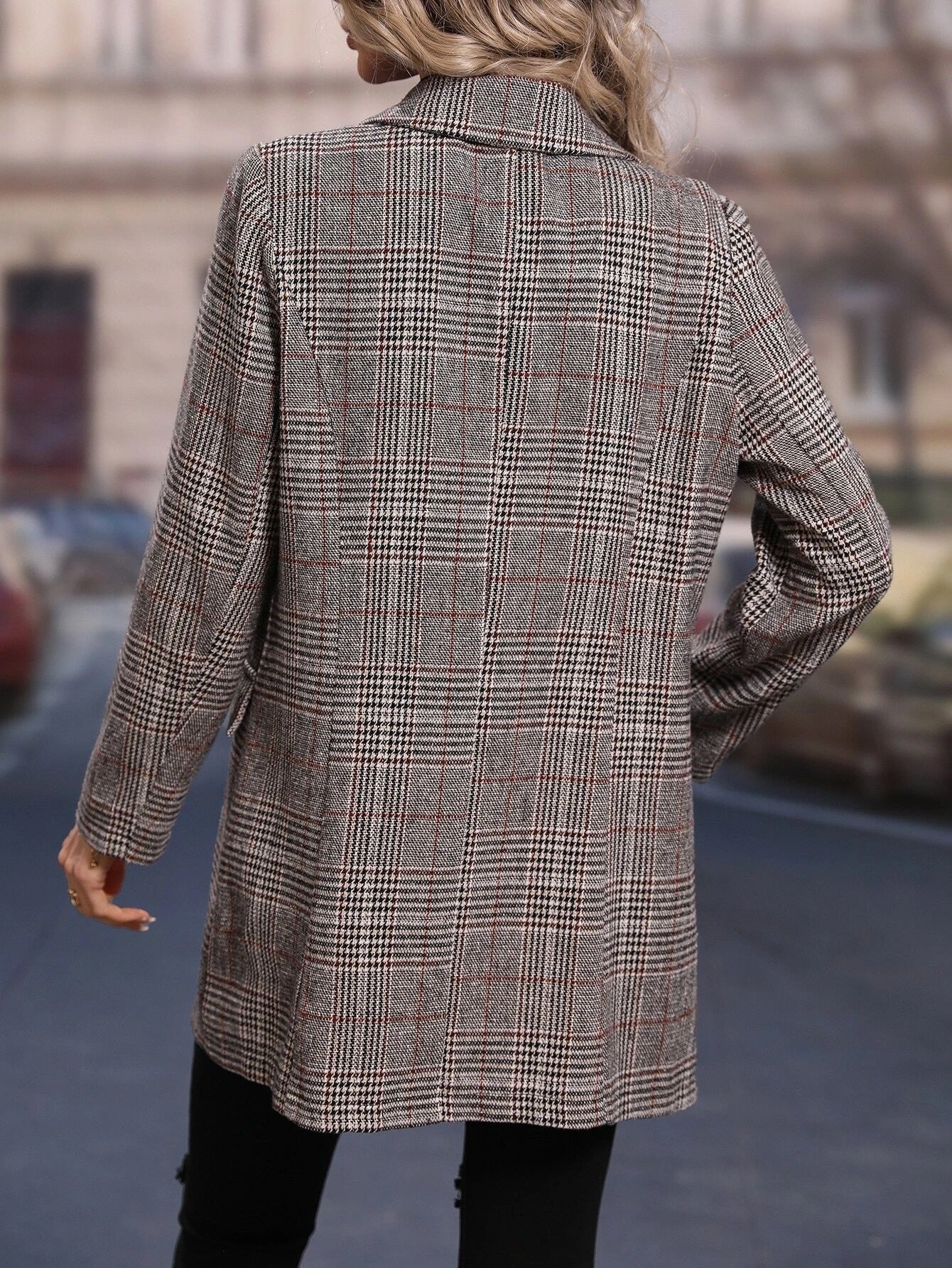 Checked Tailored Blazer