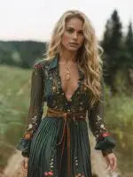 One-Shoulder Floral Maxi Dress