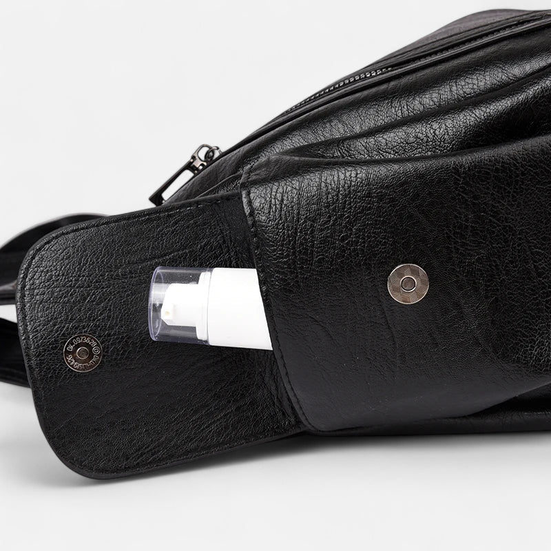 Large Retro Multi-Pocket Shoulder Bag