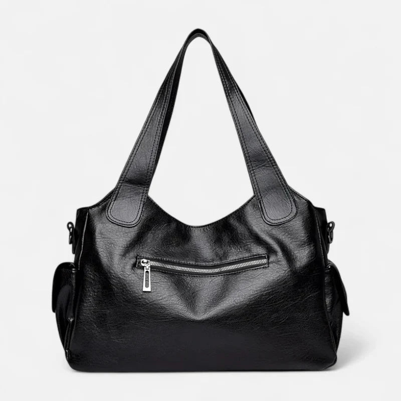 Large Retro Multi-Pocket Shoulder Bag