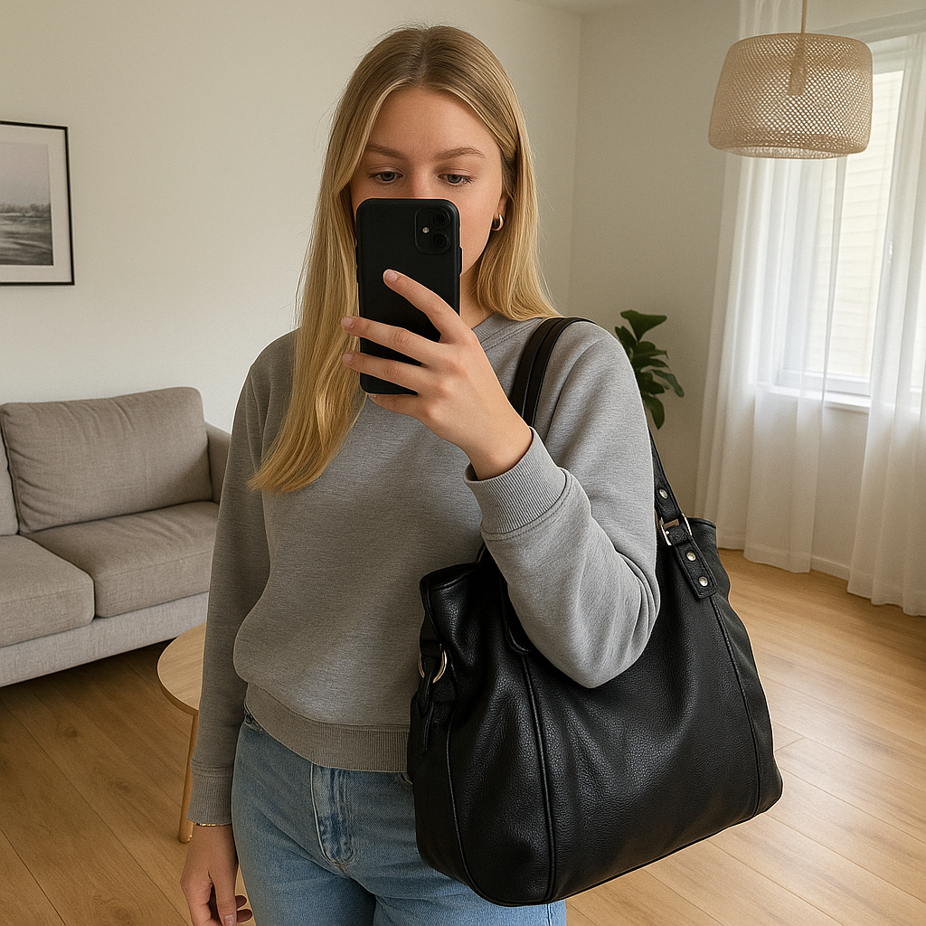 Soft Faux Leather Tote