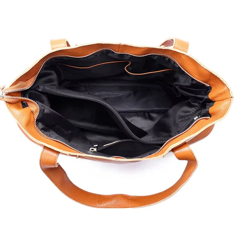 Large Soft Leather Tote
