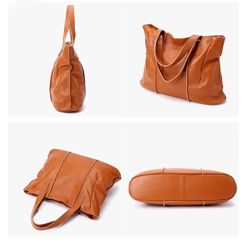 Large Soft Leather Tote
