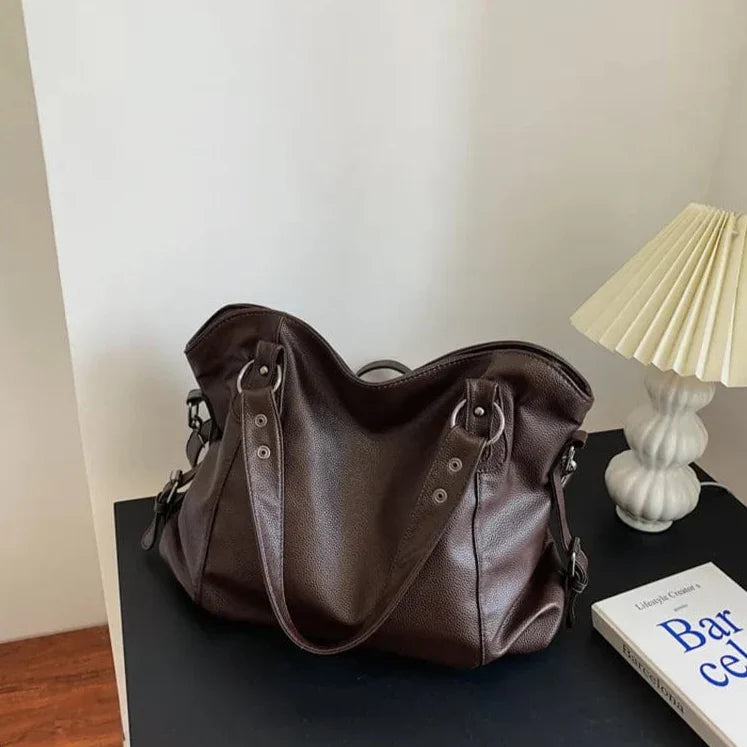 Soft Faux Leather Tote