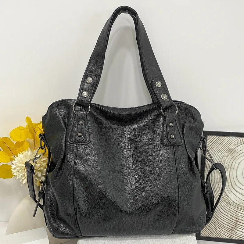 Soft Faux Leather Tote